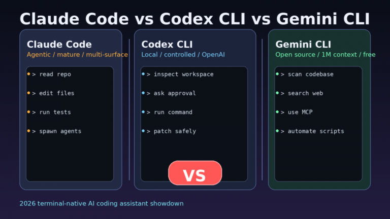Claude Code vs OpenAI Codex CLI vs Gemini CLI：2026 终端原生 AI 编程助手，谁最像真正的工程搭子？