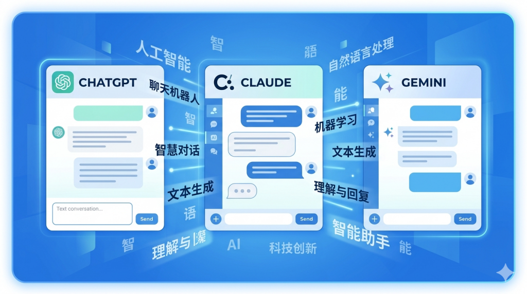 ChatGPT vs Claude vs Gemini：2026 中文写作到底该选谁？