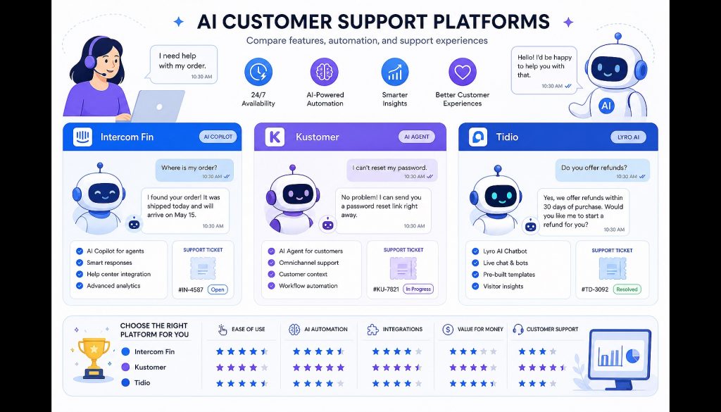 Forethought vs Ada vs Intercom Fin vs Decagon: Choosing the Right AI Customer Support Agent in 2026