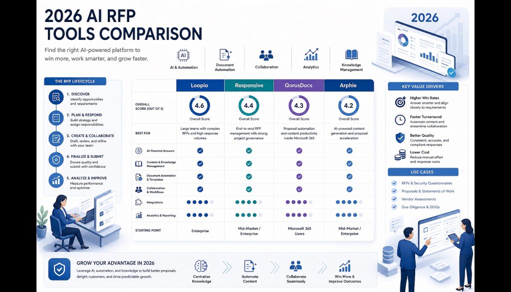 Loopio vs Responsive vs QorusDocs vs Arphie: Which AI RFP Tool Actually Fits Your Team in 2026?
