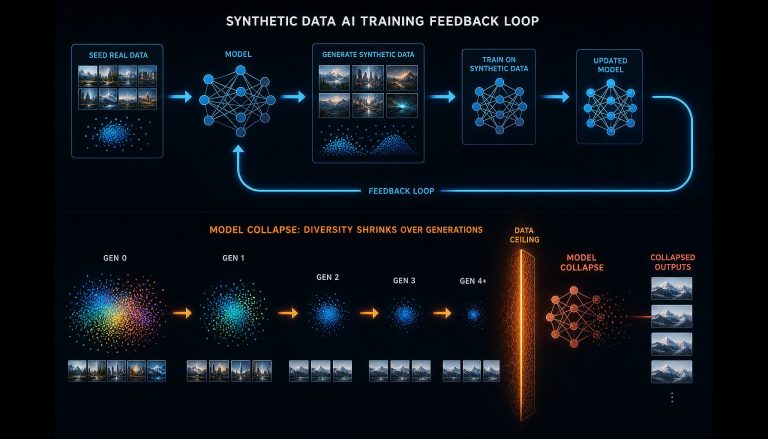 Synthetic Data Feedback Loop: Will AI Hit a Data Ceiling in 2027?