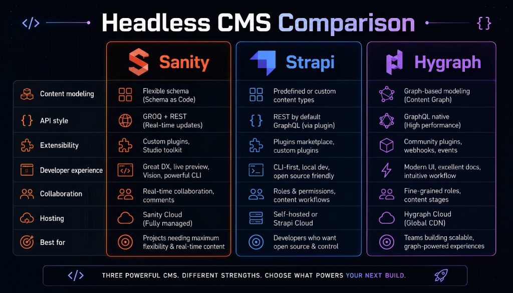 Best Contentful Alternatives in 2026: Sanity vs Strapi vs Hygraph vs Payload CMS vs Directus