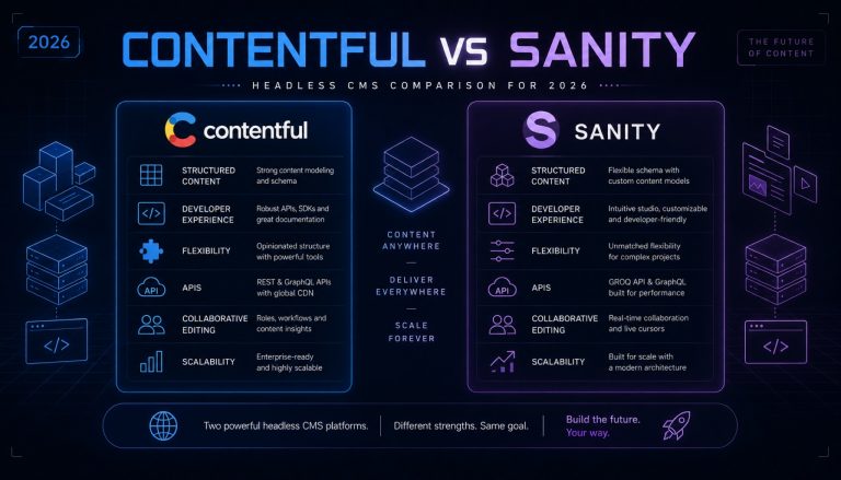 Contentful vs Sanity：2026 年 Headless CMS 深度对比