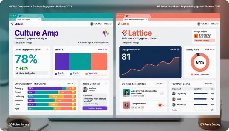Culture Amp vs Lattice: Employee Engagement Platform Comparison 2026