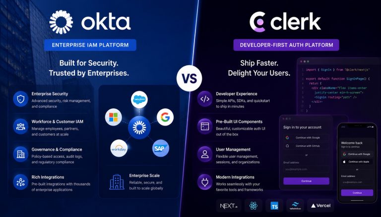 Okta vs Clerk 2026: Enterprise IAM Giant Meets Developer-First Authentication