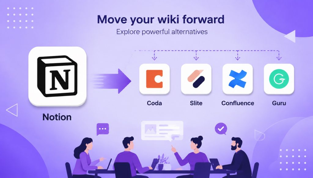 Notion Alternatives 2026: Coda vs Slite vs Confluence vs Guru for Your Team Wiki